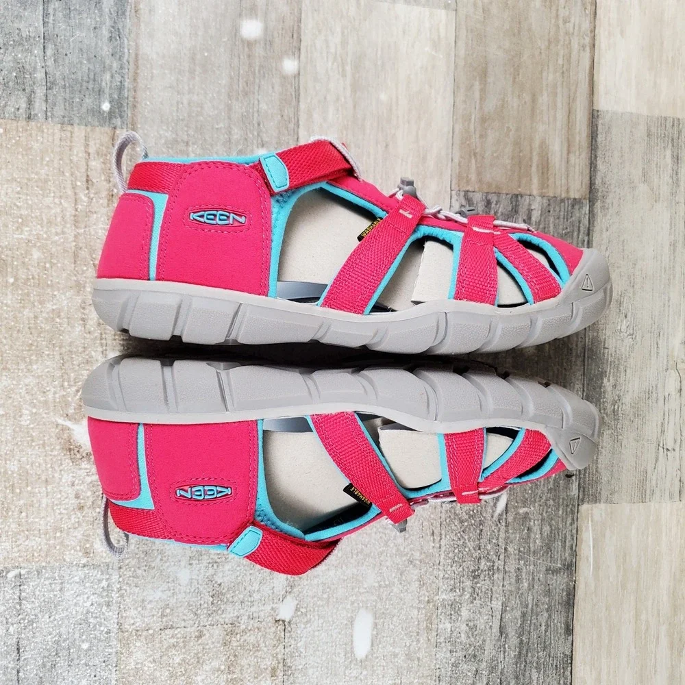 Keen Seacamp II CNX Girls Strappy Sandals Sz 6 Azalea Ipanema Waterproof Shoes